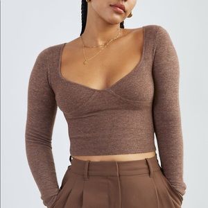 Aritzia Wilfred Greer Sweater - H Caramelized Walnut